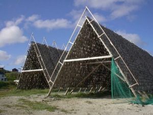 A fish-drying rack. Taken in Hovden in Norway on June 23 2003 by User:Arj.