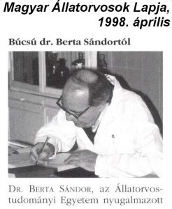 Dr. Berta Sándor